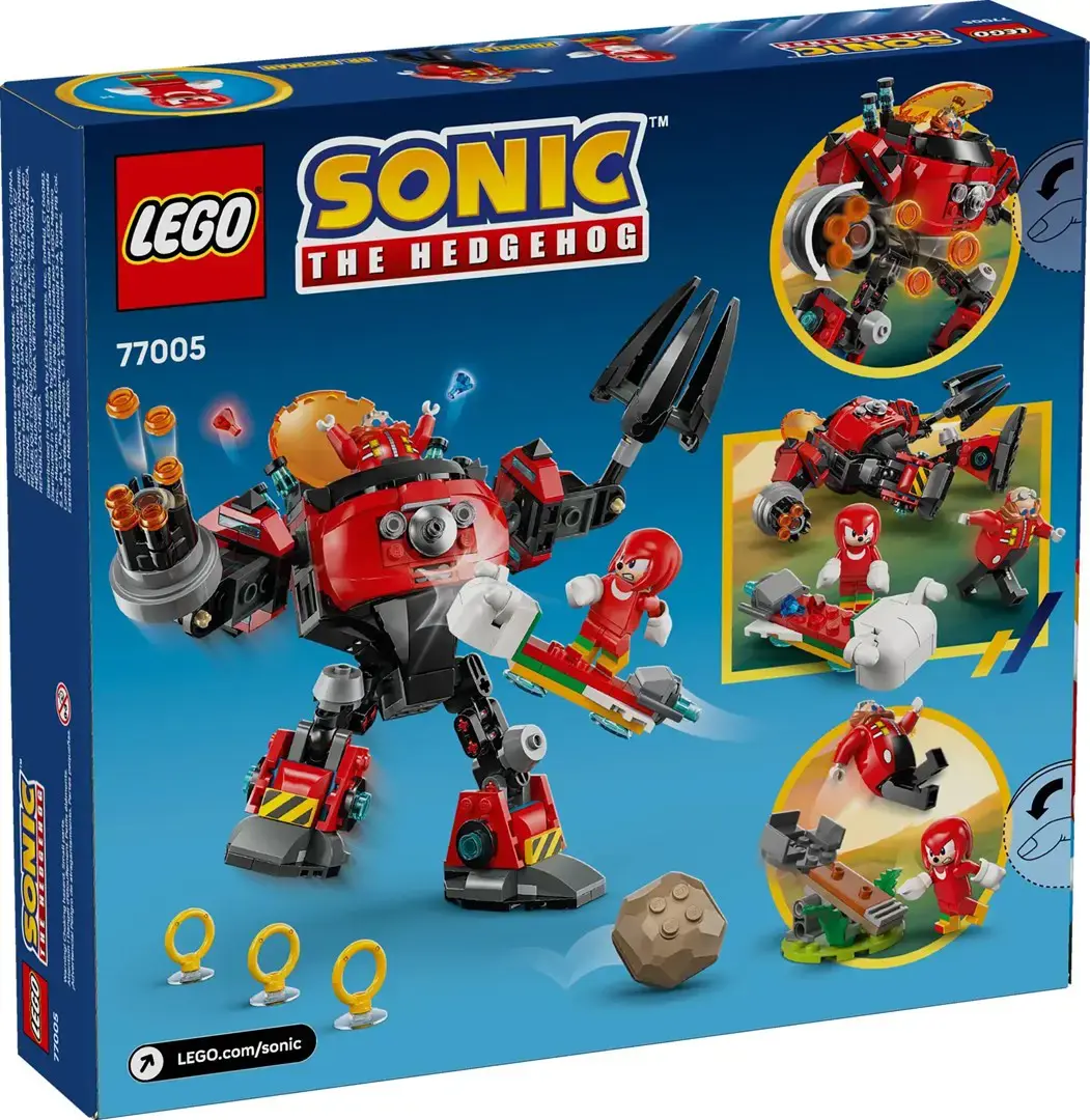 LEGO SONIC THE HEDGEHOG 77005 Knuckles vs. Dr. Eggman Egg Crusher Mech