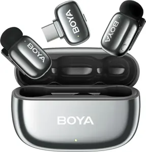 Boya wireless microphone mini 2-02 USB-C, lunar silver