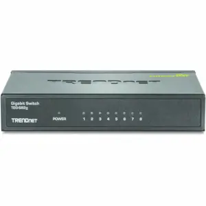 TRENDNET 8 prievadų gigabitinis GREENnet komutatorius su metaliniu korpusu