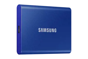 "Samsung" nešiojamasis SSD T7, 1000 GB, C tipo USB, 3.2 Gen 2 (3.1 Gen 2), 1050 MB/s, apsauga nuo slaptažodžio, mėlynas