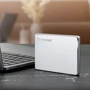 TRANSCEND 1TB 2,5 colio nešiojamasis kietasis diskas StoreJet C3S Aliuminis visas