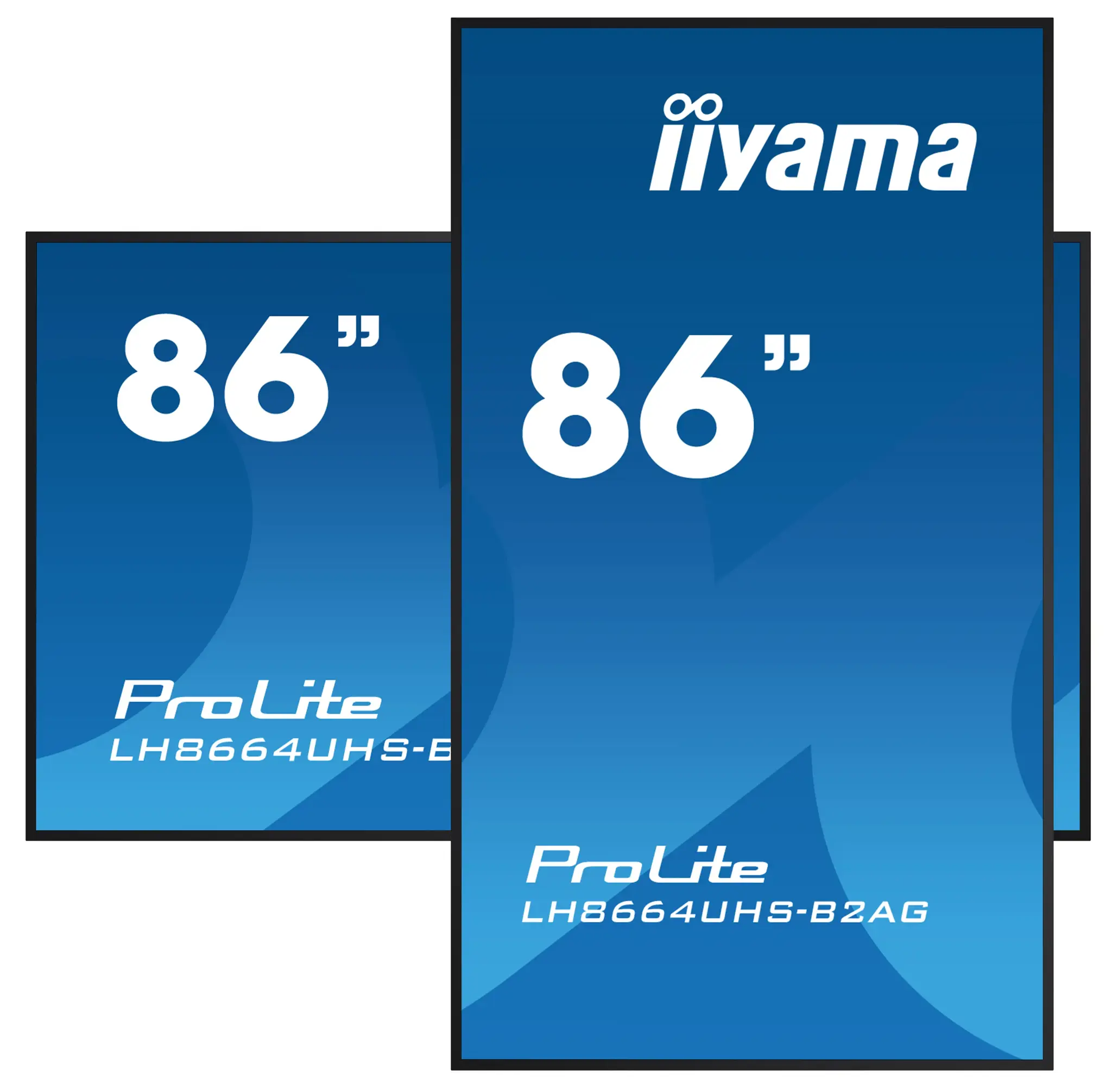 iiyama LH8664UHS-B2AG, Digital signage flat panel, 2.18 m (86"), 3840 x 2160 pixels, Wi-Fi, 24/7