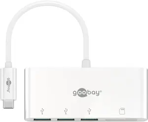 Goobay USB-C Multiport Adapter to 3x USB-A, Cardreader | 40759