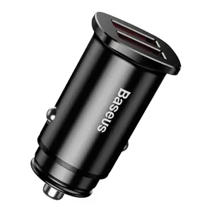 Baseus Square Car Charger 2xUSB QC3.0 5A 30W (Black)