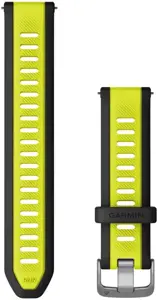 Garmin Quick Release laikrodžio apyrankė, silikoninė, 20 mm, juoda/geltona