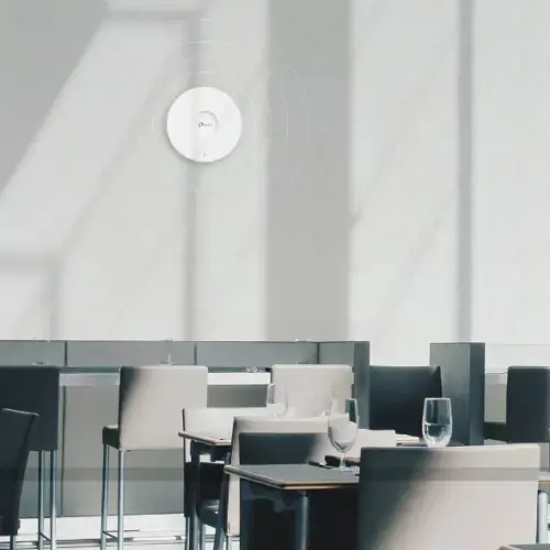 "TP-Link AX5400" lubinis "WiFi" prieigos taškas, 5400 Mbit/s, 574 Mbit/s, 4804 Mbit/s, 2500 Mbit/s, 2,4-5 GHz, IEEE 802.11a, IEEE 802.11ac, IEEE 802.11ax, IEEE 802.11b, IEEE 802.11g, IEEE 802.11n