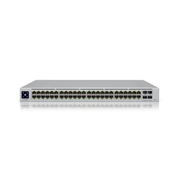 UBIQUITI USW-PRO-48-POE Ubiquiti USW-Pro-48-POE 48 prievadų + 4xSFP+ Gigabit PoE++ 600W UniFi komutatorius
