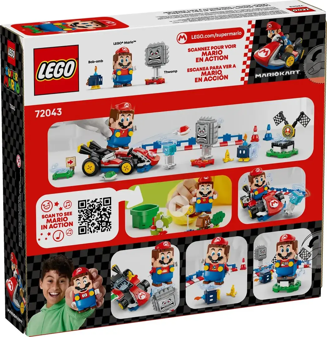 LEGO SUPER MARIO 72043 Mario Kart - Interactive LEGO Mario and Standard Kart