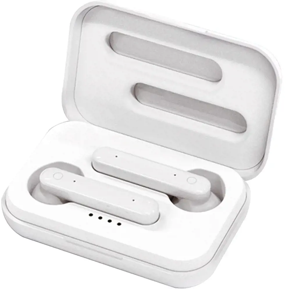 Platinet PM1040W Airpods Bluetooth 5.0 belaidės ausinės su mikrofonu (MMEF2ZM|A) balta