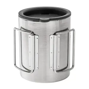 Helikon Thermal mug with lid 250 ml Silver, Black