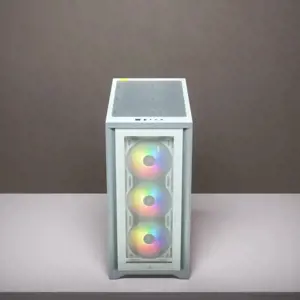 CORSAIR iCUE 4000X RGB grūdinto stiklo korpusas Mid-Tower White