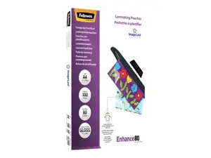 "Fellowes ImageLast" A4, 80 mikronų laminavimo dėklas - 100 pakuočių, skaidrus, plastikinis, A4, 216 mm, 1 mm, 303 mm