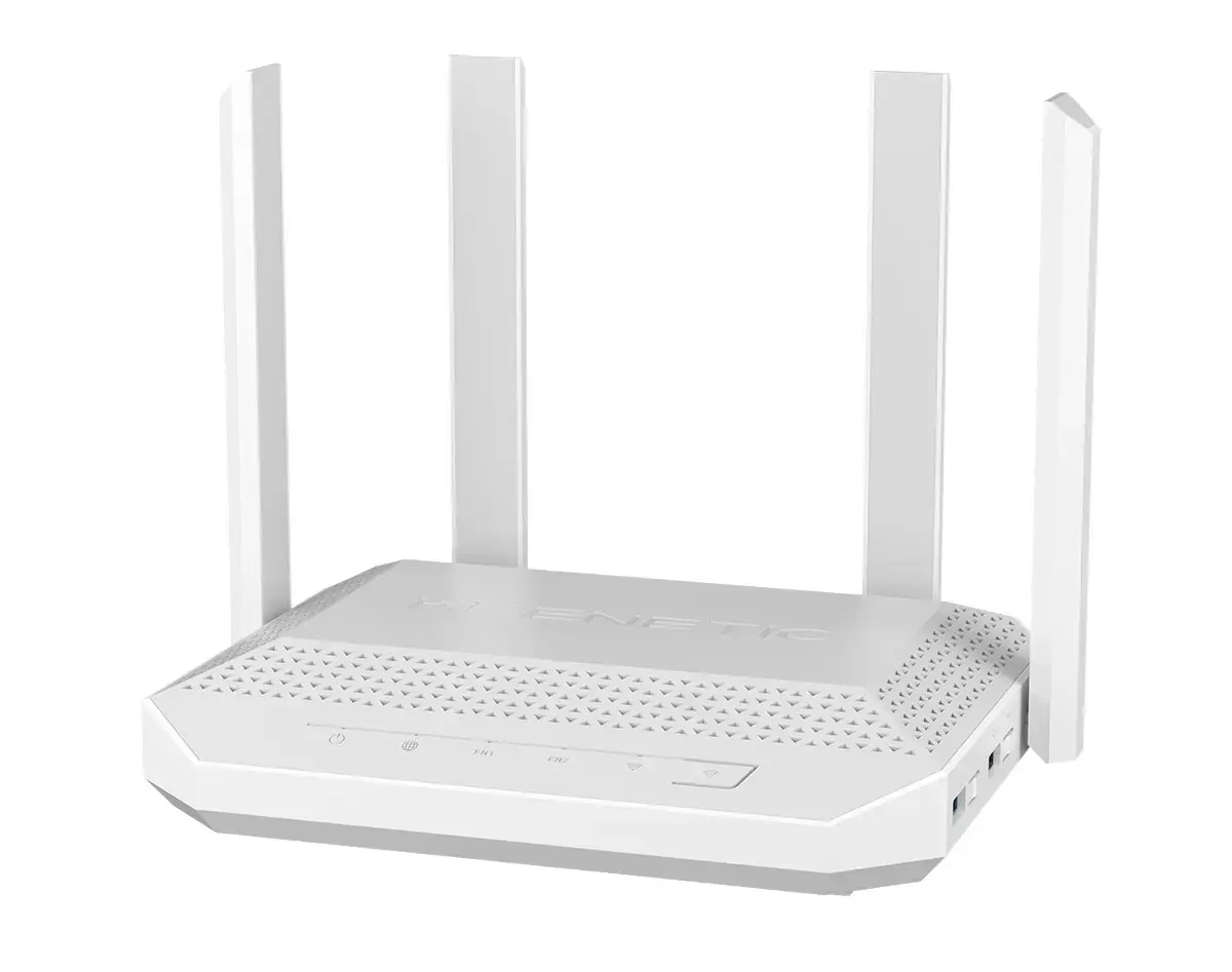 Keenetic Hero (KN-1012) AX3000 Mesh Wi-Fi 6 Multi-Gigabit Router with a 4-Port Gigabit and 1-Port 2.5 Gigabit Smart Switch, SFP Combo Port, USB 2.0 and USB 3.0 Ports