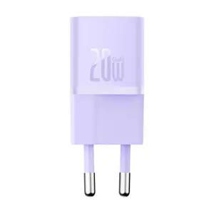 "Baseus GaN5" 20W mini tinklo įkroviklis (violetinės spalvos)
