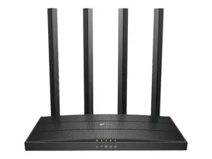 TP-Link AC1900 belaidis MU-MIMO "Wi-Fi" maršrutizatorius, "Wi-Fi 5" (802.11ac), dviejų dažnių (2,4 GHz / 5 GHz), Ethernet LAN, juodas, stalinis maršrutizatorius