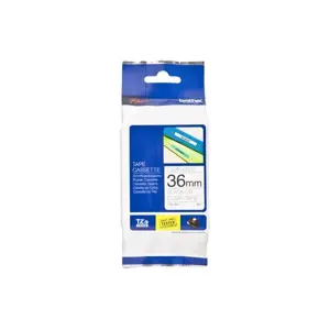 Brother Laminated tape 36mm, Black on transparent, TZe, Thermal transfer, Brother, Brother PT-9600, PT-9700PC, PT-9800PCN, 3.6 cm