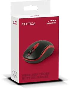 "Speedlink" pelė "Ceptica Wireless", juoda/raudona (SL-630013-BKRD)