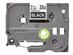 Brother TZE325, TZ, juodas, 8 m, 9 mm