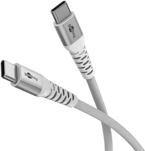 Goobay USB-C Supersoft Textile Cable with Metal Plugs | 70194