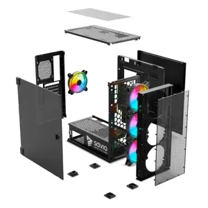 SAVIO KOMPIUTERIO KORPUSAS RAPTOR X1 ARGB SAVGC-RAPTORX1