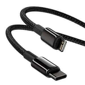 "Baseus" C tipo USB - "Lightning" laidas "Power Delivery" greitasis įkrovimas 20 W 1 m juodas (CATL…