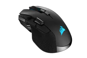 CORSAIR IRONCLAW RGB WIRELESS įkraunama žaidimų pelė su SLISPSTREAM WIRELESS technologija, juodos s…