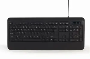 GEMBIRD KB-UML-03 Slim Rainbow backlight multimedijos klaviatūra, juoda, JAV išdėstymo