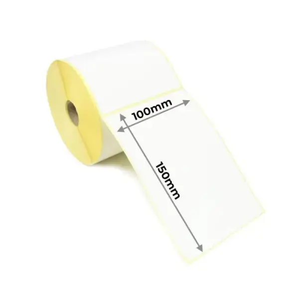 Mažo lipnumo termo etiketės Vellum 100x150mm D40 500 vnt..