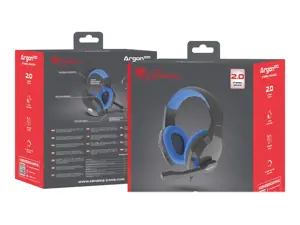 NATEC NSG-1436 GENESIS GENESIS Žaidimų ausinės ARGON 100 Stereo Black-Blue