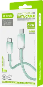 D-Fruit cable USB-C - USB-C DF161, light green