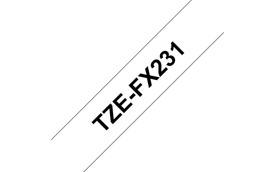 Brother TZEFX231, TZ, baltas, terminio perdavimo, popierius, 8 m, 1 vnt.