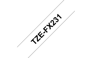 Brother TZEFX231, TZ, baltas, terminio perdavimo, popierius, 8 m, 1 vnt.