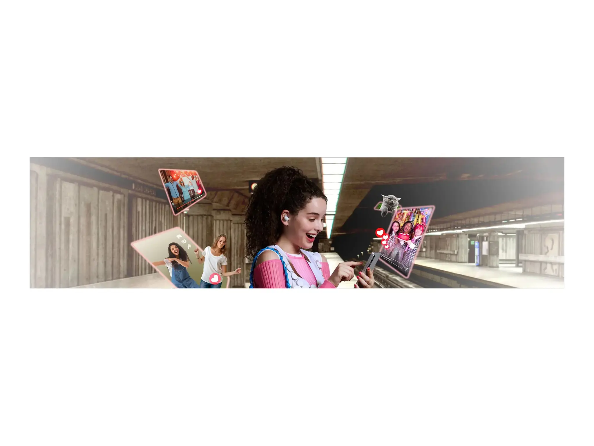 Sony wireless earbuds LinkBuds Fit WF-LS910, white