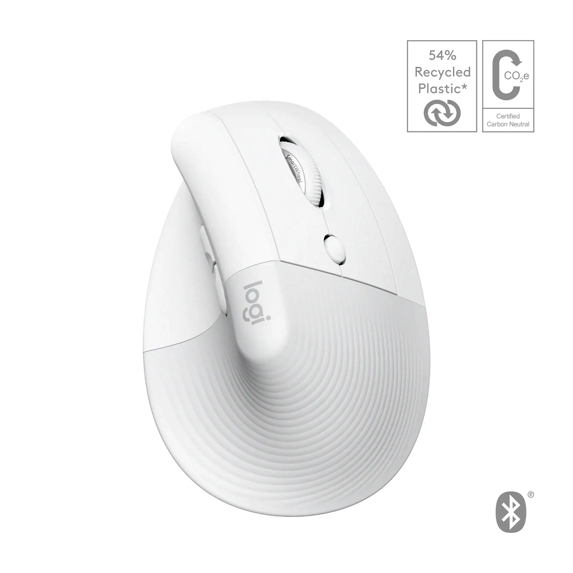 "LOGITECH Lift for Mac" vertikali ergonominė pelė - OFF-WHITE/PALE GREY - EMEA