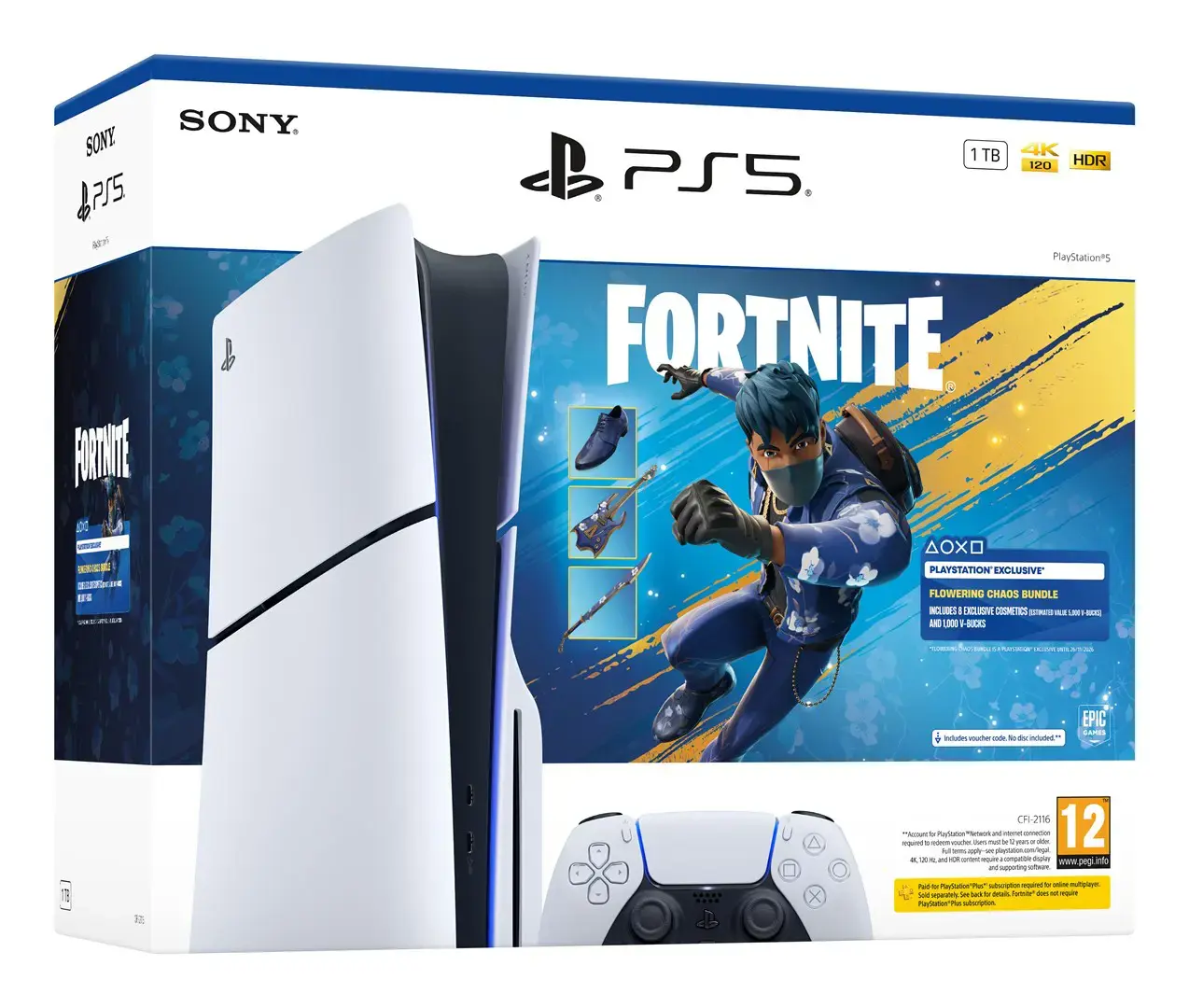 Sony PlayStation 5 Slim Console + Fortnite Blooming Chaos