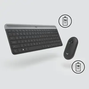 "LOGITECH Slim Wireless Keyboard and Mouse Combo MK470" - GRAPHITE - JAV - INTNL - INTNL