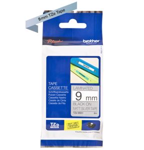 Brother TZe-M921, juoda ant metalo, TZe, Brother, P-touch, 9 mm, 8 m
