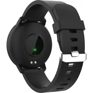 CANYON Išmanusis laikrodis, 1,3 colio IPS jutiklinis ekranas, apvalus laikrodis, IP68 atsparus vandeniui, daugiasportinis režimas, BT5.0, suderinamas su "iOS" ir "Android", juodas, priimamasis: 25,2*42,5*10,7 mm, dirželis: 20*250 mm, 45 g