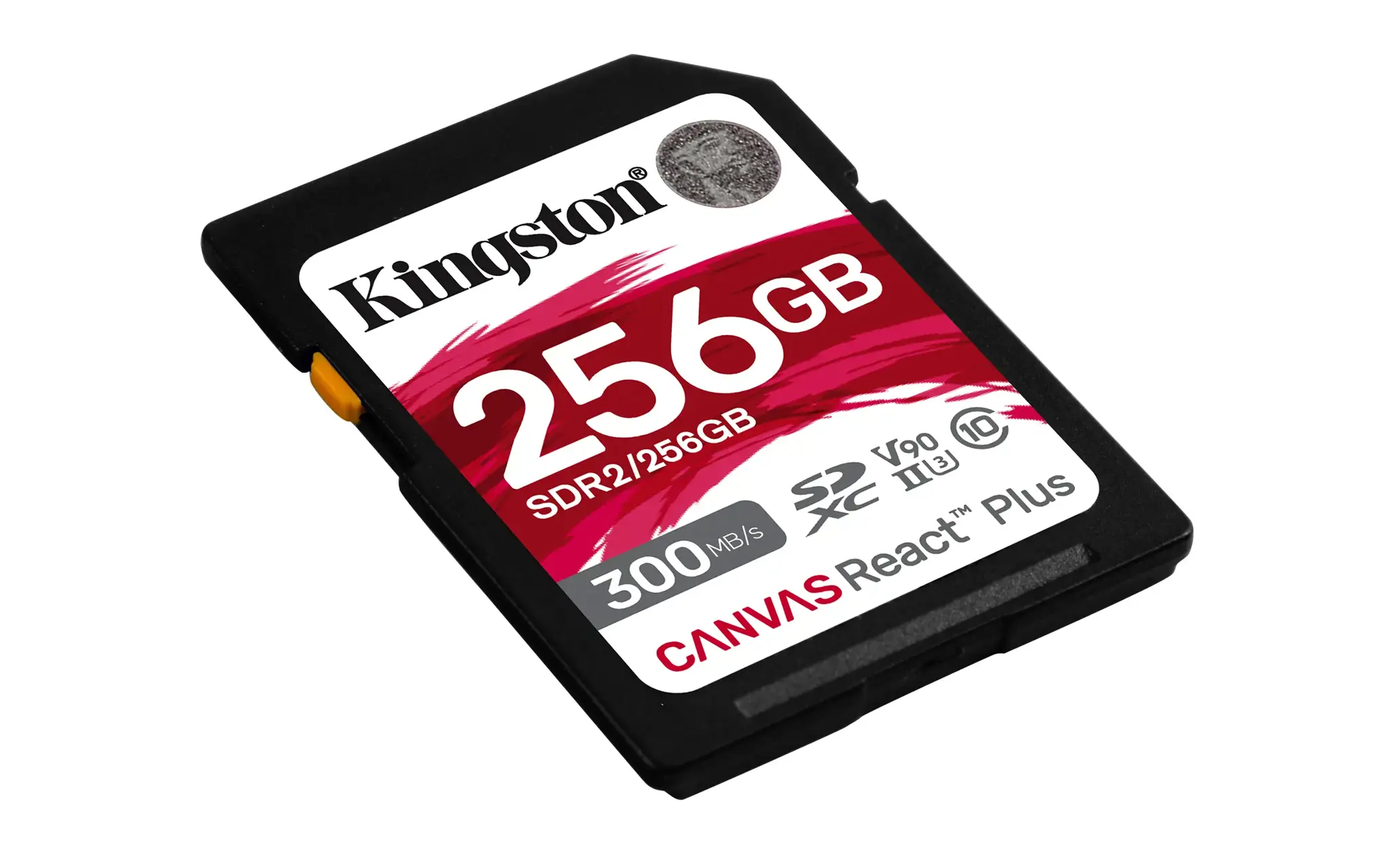 KINGSTON 256 GB "Canvas React Plus SDXC UHS-II 300R/260W U3 V90", skirtas "Full HD/4K/8K
