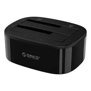 Orico docking station for 2.5" / 3.5" HDD / SSD, 5Gbps, USB-C to USB-C/A with cloning function (bla…
