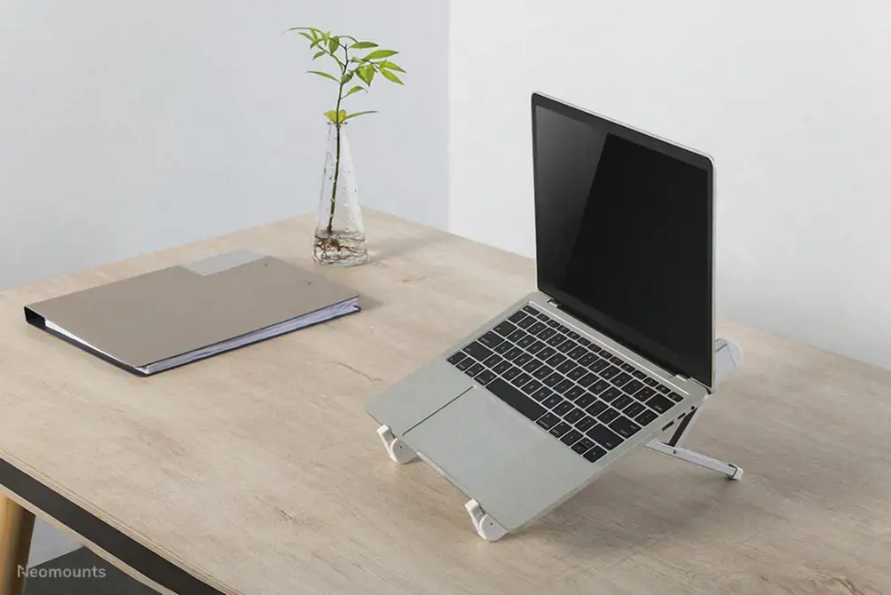 "Neomounts by Newstar" sulankstomas nešiojamojo kompiuterio stovas, Nešiojamojo kompiuterio stovas, sidabrinis, 27,9 cm (11"), 43,2 cm (17"), 279,4-431,8 mm (11-17"), 5 kg