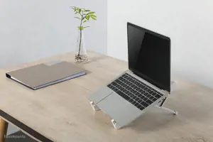 "Neomounts by Newstar" sulankstomas nešiojamojo kompiuterio stovas, Nešiojamojo kompiuterio stovas, sidabrinis, 27,9 cm (11"), 43,2 cm (17"), 279,4-431,8 mm (11-17"), 5 kg