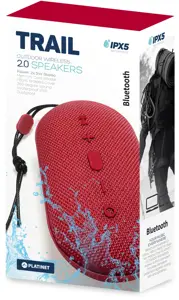 Platinet belaidis garsiakalbis "Trail PMG12 BT", raudonas (44485)