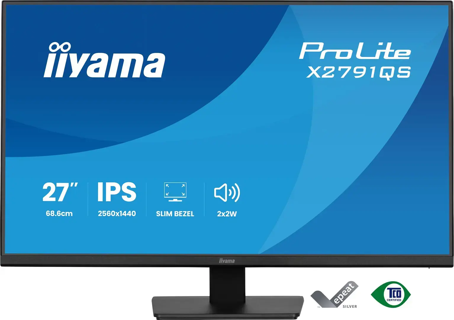 iiyama ProLite X2791QS-B1 computer monitor 68.6 cm (27") 2560 x 1440 pixels Quad HD LED Black