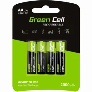 GREENCELL GR02 Žaliasis elementas 4x akumuliatorius AA HR6 2000mAh