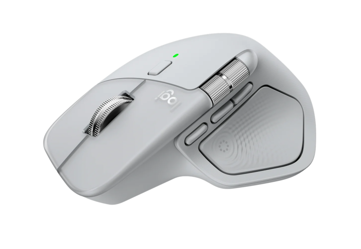 Logitech MX Master 4 Belaidė pelė RF Wireless + Bluetooth, 8000 DPI, Pale Grey