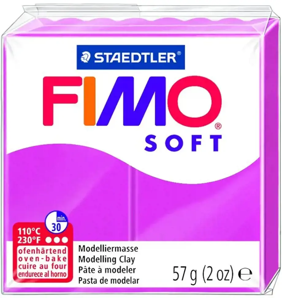 Modelinas FIMO SOFT, 57 g, aviečių raudona sp.