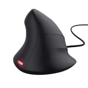 "Trust GXT 144 Rexx", dešinioji ranka, vertikalus dizainas, optinis, A tipo USB, 10000 DPI, juodas