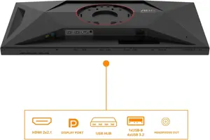 AOC | U27G4XM | 27 " | Fast IPS | UHD | 16:9 | 160 Hz | 1 ms | 3840 x 2160 pixels | 1200 cd/m² | HDMI ports quantity 1 | Black