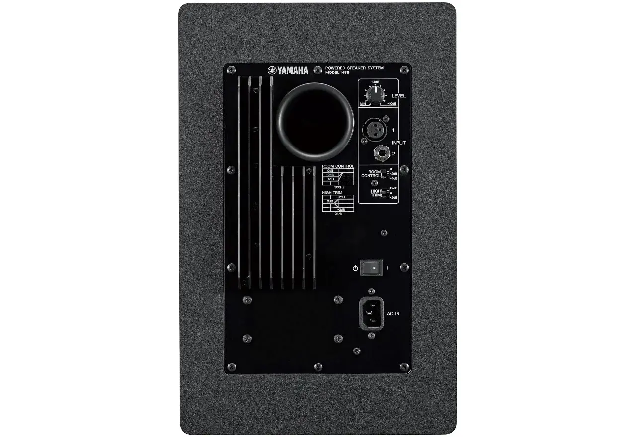 Yamaha HS8 loudspeaker 2-way Black Wired 120 W